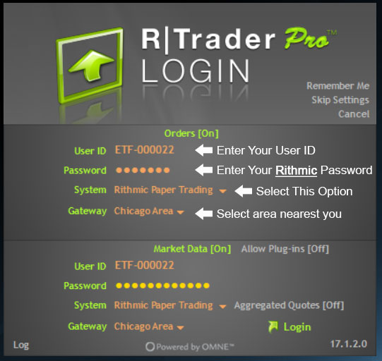 R|Trader Pro Login